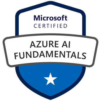 Badge Microsoft Certified Azure AI Fundamentals