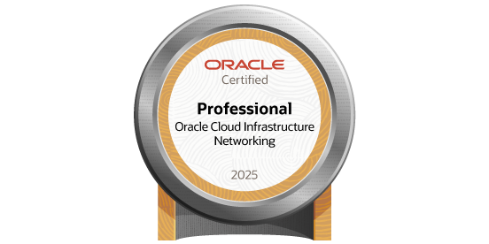 Badge Oracle Cloud Infrastructure 2025 Certified Networking Professional