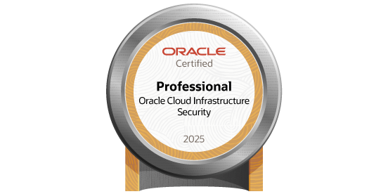 Badge Oracle Cloud Infrastructure 2025 Certified Security Professional